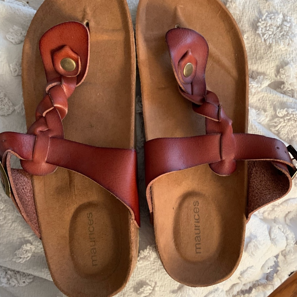 Maurice’s sandals.